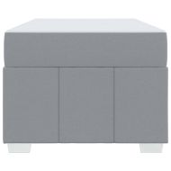 Рамка за легло с матрак Светлосиво 90 x 190 cm текстил