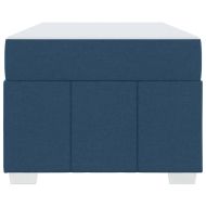 Рамка за легло с матрак Синьо 90 x 190 cm текстил