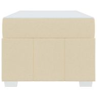 Рамка за легло с матрак Крем 120 x 190 cm текстил