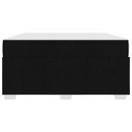 Рамка за легло с матрак Черно 140 x 200 cm текстил