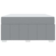 Рамка за легло с матрак Светлосиво 160 x 200 cm текстил