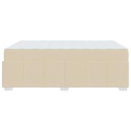 Рамка за легло с матрак Крем 160 x 200 cm текстил