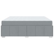 Рамка за легло с матрак Светлосиво 180 x 200 cm текстил