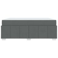 Рамка за легло с матрак Тъмен сив 180 x 200 cm текстил