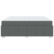 Рамка за легло с матрак Тъмен сив 180 x 200 cm текстил