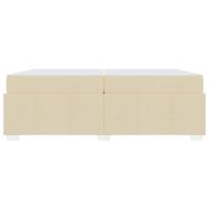 Рамка за легло с матрак Крем 200 x 200 cm текстил