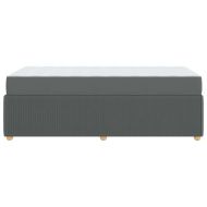 Рамка за легло с матрак Тъмен сив 90 x 190 cm текстил