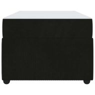 Рамка за легло с матрак Черно 90 x 190 cm текстил