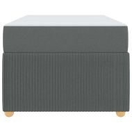 Рамка за легло с матрак Тъмен сив 90 x 200 cm текстил