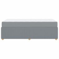 Рамка за легло с матрак Светлосиво 100 x 200 cm текстил