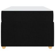 Рамка за легло с матрак Черно 100 x 200 cm текстил