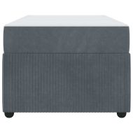 Рамка за легло с матрак Тъмен сив 100 x 200 cm текстил