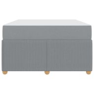 Рамка за легло с матрак Светлосиво 120 x 190 cm текстил