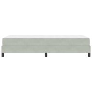 Легло с пружинирана основа Светлосиво 80 x 200 cm текстил