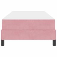Легло с пружинирана основа с матрак Розово 90 x 190 cm текстил