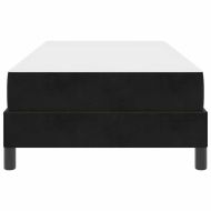 Легло с пружинирана основа с матрак Черно 90 x 200 cm текстил