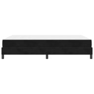 Легло с пружинирана основа с матрак Черно 140 x 190 cm текстил