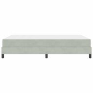 Легло с пружинирана основа Светлосиво 160 x 200 cm текстил