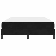 Легло с пружинирана основа с матрак Черно 160 x 200 cm текстил