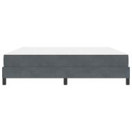 Легло с пружинирана основа Тъмен сив 180 x 200 cm текстил