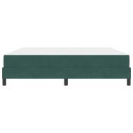 Легло с пружинирана основа Тъмен зелен 180 x 200 cm текстил