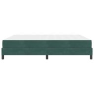 Легло с пружинирана основа Тъмен зелен 180 x 200 cm текстил