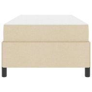 Легло с пружинирана основа Крем 90 x 190 cm текстил