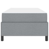 Легло с пружинирана основа Светлосиво 90 x 200 cm текстил