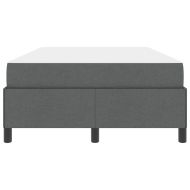 Легло с пружинирана основа Тъмен сив 120 x 190 cm текстил