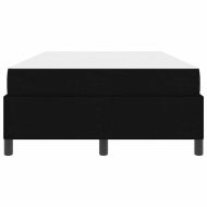 Легло с пружинирана основа Черно 120 x 190 cm текстил