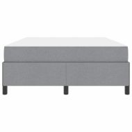 Легло с пружинирана основа Светлосиво 160 x 200 cm текстил