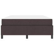 Легло с пружинирана основа Тъмен кафяв 160 x 200 cm текстил