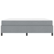 Легло с пружинирана основа Светлосиво 180 x 200 cm текстил