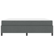 Легло с пружинирана основа Тъмен сив 180 x 200 cm текстил