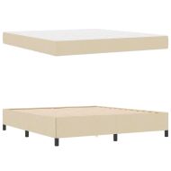 Легло с пружинирана основа Крем 180 x 200 cm текстил