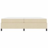 Легло с пружинирана основа Крем 200 x 200 cm текстил