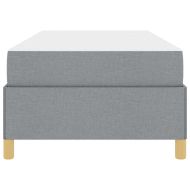 Рамка за легло с матрак Светлосиво 80 x 200 cm текстил