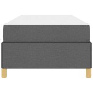 Рамка за легло с матрак Тъмен сив 80 x 200 cm текстил