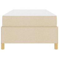 Рамка за легло с матрак Крем 80 x 200 cm текстил