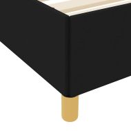 Рамка за легло с матрак Черно 90 x 190 cm текстил