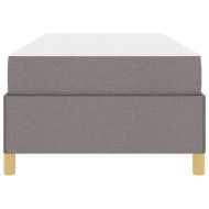 Рамка за легло с матрак Таупе 100 x 200 cm текстил