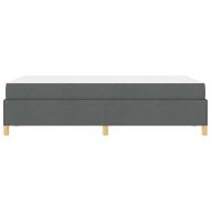 Рамка за легло с матрак Тъмен сив 120 x 190 cm текстил