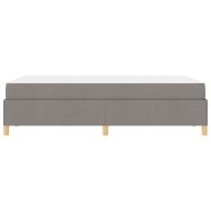 Рамка за легло с матрак Таупе 120 x 200 cm текстил