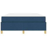 Рамка за легло с матрак Синьо 140 x 190 cm текстил