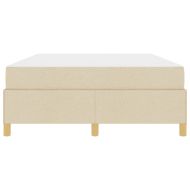 Рамка за легло с матрак Крем 140 x 200 cm текстил