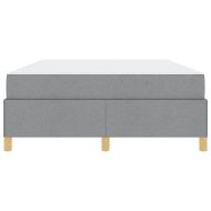 Рамка за легло с матрак Светлосиво 160 x 200 cm текстил