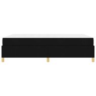 Рамка за легло с матрак Черно 160 x 200 cm текстил