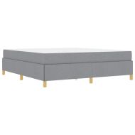 Рамка за легло с матрак Светлосиво 180 x 200 cm текстил