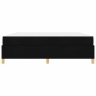 Рамка за легло с матрак Черно 180 x 200 cm текстил