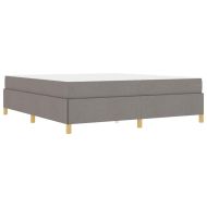 Рамка за легло с матрак Таупе 180 x 200 cm текстил